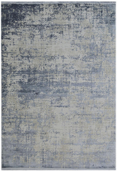 Covor Cordoba cu franjuri, albastru/gri, 190 x 130 cm - Img 1
