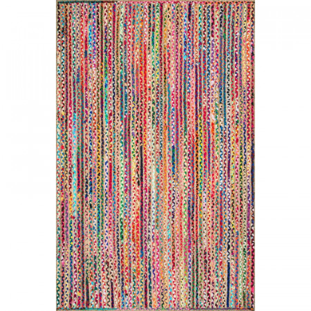 Covor Sumitra, iuta/lana, multicolor, 122 x 183 cm - Img 1