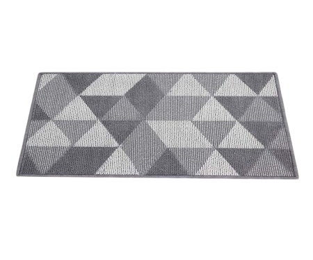 Covoras de intrare Timeet, polipropilena, gri, 60 x 90 cm