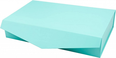 Cutie cu capac si inchidere magnetica pentru cadou Holijolly, carton, menta,48 X 30 X 10 cm