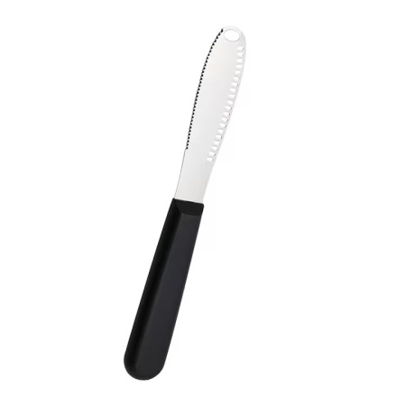 Cutit pentru unt Kiuiom, otel inoxidabil/plastic, negru/argintiu, 21 cm