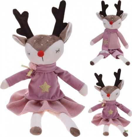 Decoratiune de Craciun Karll, model ren, 45 cm