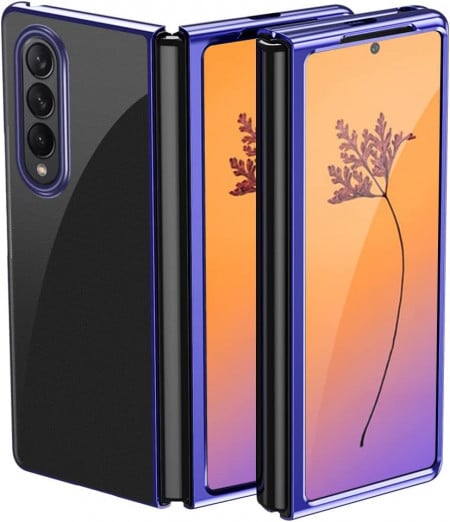 Husa de protectie pentru Samsung Galaxy Z Fold YukeTop, TPU, albastru, 2,8 inchi