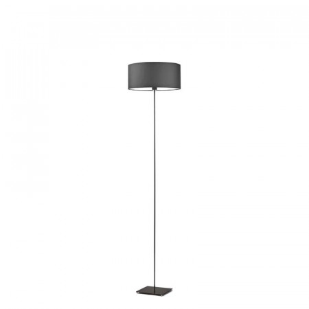 Lampadar Ayania, textil/metal, gri grafit/negru, 150 x 30 x 30 cm