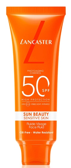 Lotiune pentru fata cu protectie solara Lancaster Oil-Free Face Milky Fluid, SPF 50, 50 ml, Resigilat, Grad A