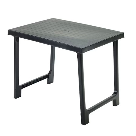Masa de gradina dreptunghiulara, Progarden, NIK, Polipropilena, Antracit, 81x56x63 cm, Resigilat, Grad B - Img 1