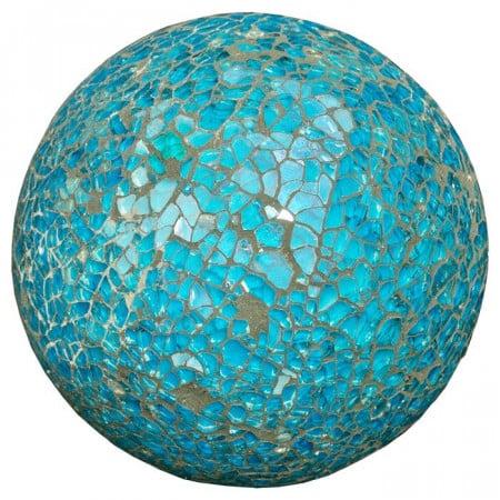 Obiect Decorativ Mosaic Ball, Albastru, 10 x 10 x 10 cm - Img 1