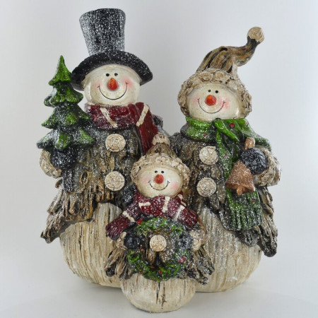 Obiect decorativ Snowman Family - Img 1