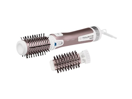 Perie rotativa Rowenta Brush Activ&#039; Premium Care CF9540F0, 1000W, 2 trepte, 2 viteze, ionizare, 2 perii, Cashmere Keratin, invelis ceramic, Roz, Resigilat, Grad A - Img 1