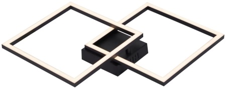 Plafoniera LED Corvin Opal/Negru max. 24 wați