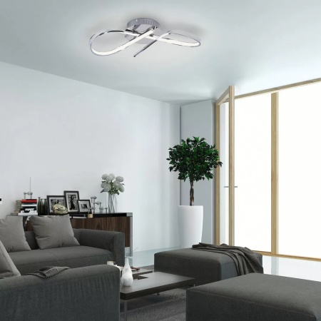 Plafoniera LED Rabalux Aniela, 20W, 4000K, crom