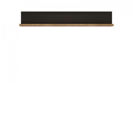 Raft de perete Northwich, maro/negru, 7 x 161 x 29 cm - Img 1