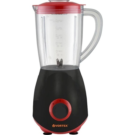 RESIGILAT – BLENDER VORTEX VO4006, Capacitate 1.5L, Putere 600W, 2 trepte viteza, Negru/Rosu