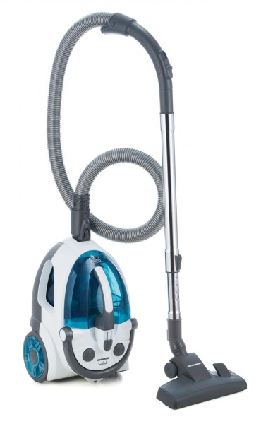 RESIGILAT - ASPIRATOR FARA SAC HEINNER HVC-V800WBL, Putere 800W, Putere absorbtie: >170W, Capacitate recipient 2L, Tija telescopica din metal, Accesorii 2 in 1, Perie canapea, Alb/Albastru