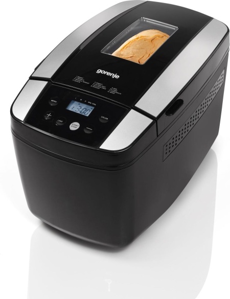 RESIGILAT - MASINA DE FACUT PAINE GORENJE BM1210BK, 800W, Capacitate 900-1200g, 12 programe, Functie mentinere la cald, Negru