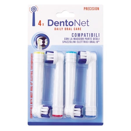 Set 4 rezerve periuta dinti electrica rotativa compatibile Oral-B Precision