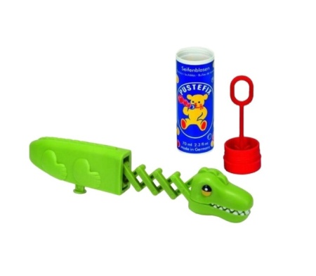 Set baloane de sapun Pustefix cu jucarie crocodil cu brat retractabil pentru a prinde baloanele de sapun 70 ml