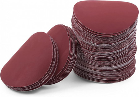 Set de 100 de discuri abrazive Leontool, oxid de aluminiu, rosu, 1200, 7,5 cm