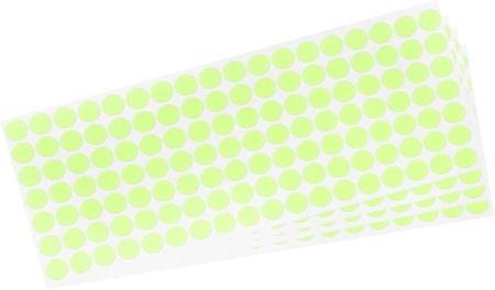 Set de 126 buline fosforescente Sourcing Map, polietilen tereftalat, verde, 10 mm