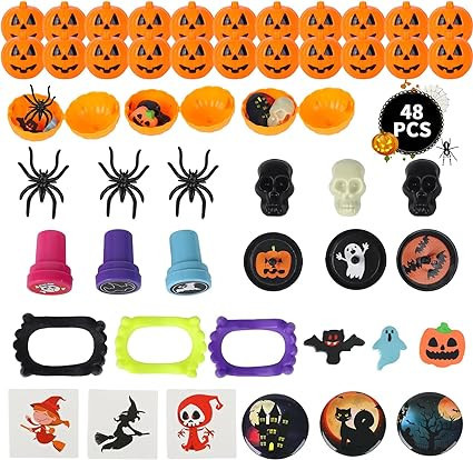 Set de 40 de jucarii de Halloween, GLAITC, plastic, multicolor