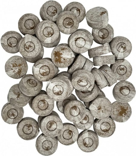 Set de 50 bucati granule de turba pentru insamantari Kseyic, 30 mm