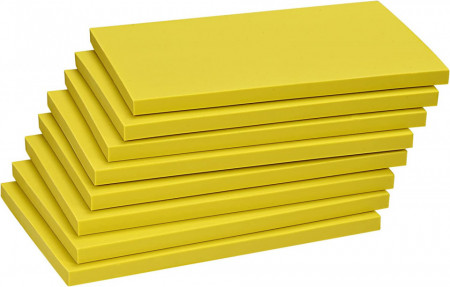 Set de 8 blocuri pentru sculptat Sourcing Map, galben, 150 x 100 x 8 mm - Img 1