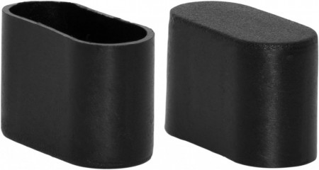 Set de 8 protectii pentru picioarele mobilierului Flyshop, plastic, negru, 3,4 x 1,6 x 2,5 cm
