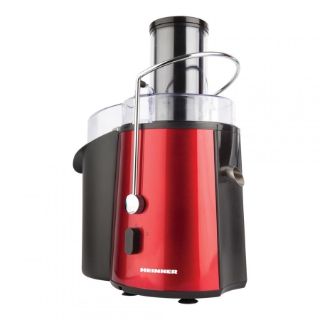 Storcator de fructe si legume Heinner XF-1000RD, 1000 W, recipient suc 1 l, recipient pulpa 2 l, 2 viteze, tub de alimentare 75 mm, inox, RESIGILAT (expus in showroom), GARANTIE 1 AN