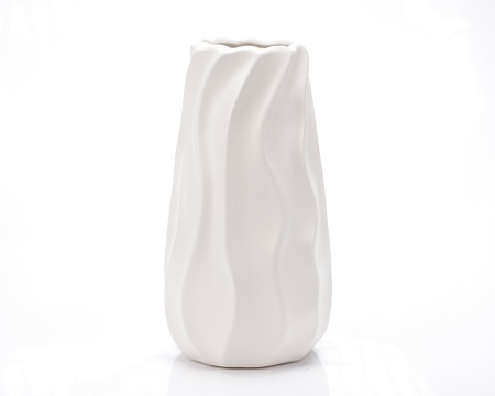 Vaza decorativa "NEW Waves" alba