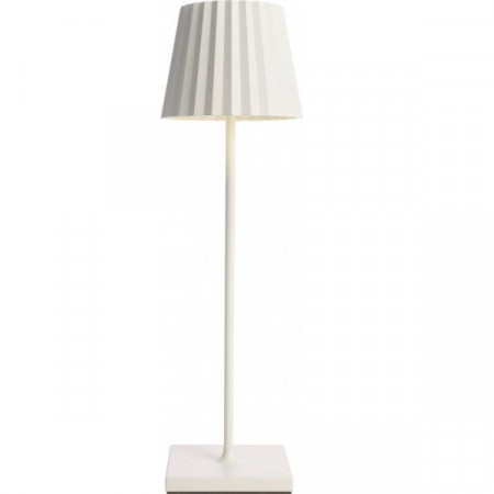 Veioza Deko Light, LED, aluminiu, alb, 10 x 10 x 38 cm - Img 1