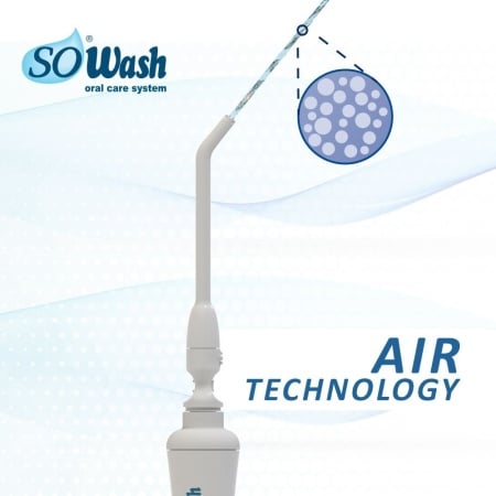 Accesoriu So Wash Air Waterjet cu bule de oxigen pentru dus bucal, gingii sensibile (cuplabil la robinet)