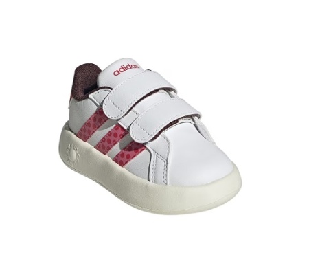 Adidas Sportswear, Pantofi sport Disney Minnie Mouse Grand Court 2.0, Rosu, Alb, 25.5 EU, Resigilat, Grad A - Img 1