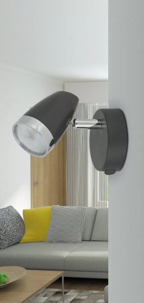 Aplica LED Rabalux Karen, 8W, antracit-crom
