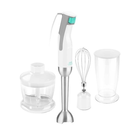 Blender de mana 3 in 1 ETA Lento 3017 90000, 1200 W, 2 viteze plus TURBO, 2 accesorii, 2 recipiente