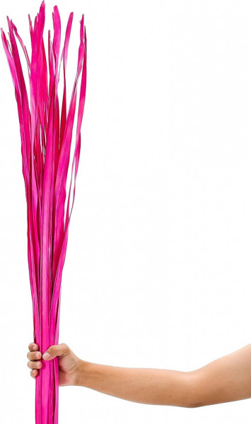 Buchet decorativ pentru vaze de podea LEEWADEE, iarba naturala uscata, 20 fire, roz, 120 cm
