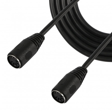 Cablul audio MIDI de 5PIN pentru instrumente muzicale CERRXIAN, negru, 1,5 m