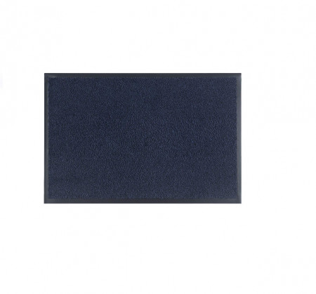 Covor de intrare GadHome, polipropilena, albastru inchis, 60 x 90 cm