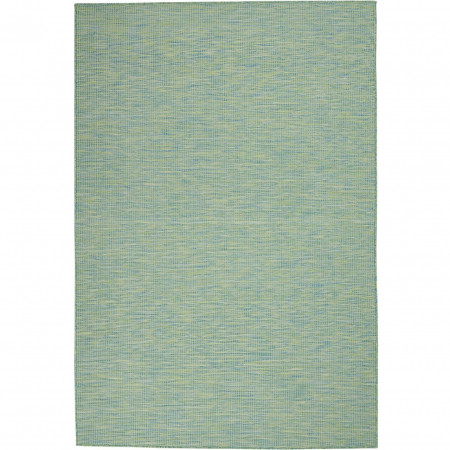 Covor Positano Nourison, polipropilena, albastru/verde, 117 x 183 cm