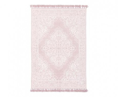 Covor Salima din bumbac, roz, 50x80cm - Img 1