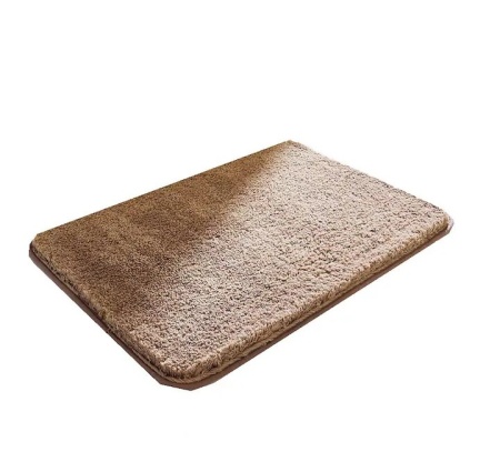 Covoras de baie COSY HOMEER, poliester, maro, 100 x 60 cm