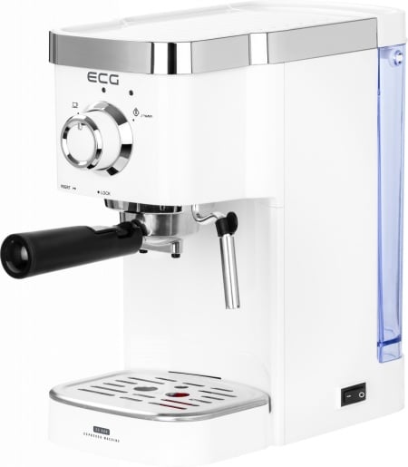 Espressor manual ECG ESP 20301 Alb, 1450 W,1.25 L, dispozitiv spumare, 20 bar - Img 1