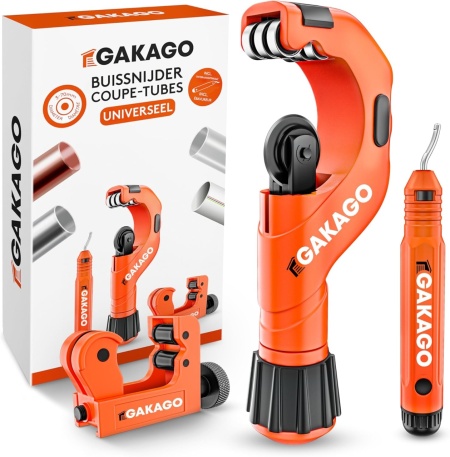 Foarfece universal pentru tevi Gakago, pentru toate metalele obisnuite, metal, portocaliu, 3-70 mm
