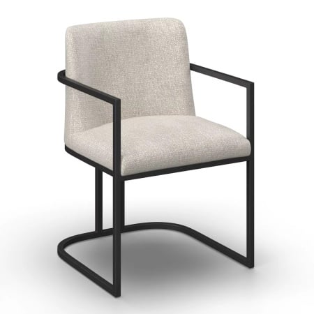 Fotoliu Amara gri deschis, tapițat cu material textil țesut, 55/81,5/60 cm