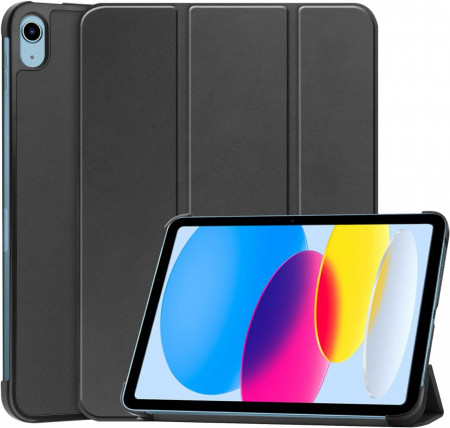 Husa de protectie pentru iPad A 10-a generatie Fitudoos, piele PU, negru, 10,9 inchi