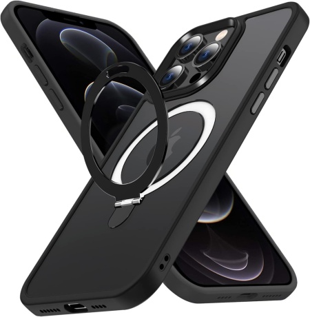 Husa de protectie pentru iPhone 12 Pro Max Potok, TPU, negru, 6,5 inchi