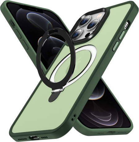 Husa de protectie pentru iPhone 12 Pro Max Potok, TPU, verde, 6,7 inchi