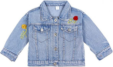 Jacheta pentru fetite Vine, albastru, blugi, 3-4 ani
