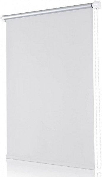 Jaluzea cu role fara foraj pentru ferestre/usi Sekey, poliester, alb, 150 x 85 cm