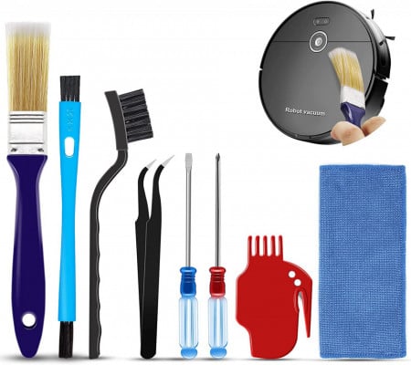 Kit pentru curatarea aspiratorului Midukit, plastic/metal, multicolor, 8 piese - Img 1