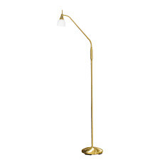 Lampadar Pino, metal/stila, auriu, 74 x 163 x 74 cm - Img 1